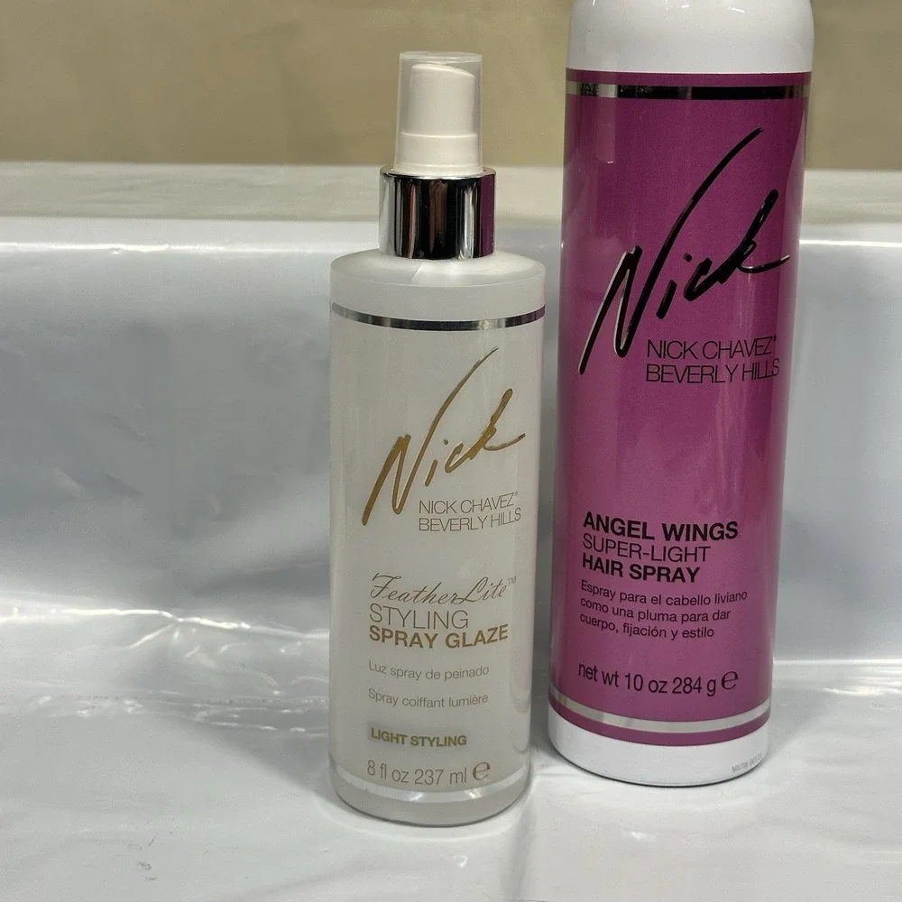 Nick Chavez Combo Beverly Hills Angel Wings Super Light Hairspray 10 oz Rare